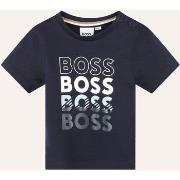 T-shirt enfant BOSS T-shirt enfant avec logo répété