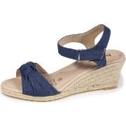 Espadrilles Isotoner Espadrilles Femme nœud talon corde Bleu