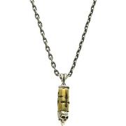 Collier Orusbijoux Collier Homme Argent Bronze Balle Tête De Mort