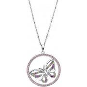 Collier Lotus Collier Silver papillon milticolore