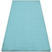 Tapis Rugsx Tapis BUNNY aqua bleu IMITATION DE FOURRURE 140x190 cm