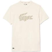 T-shirt Lacoste T-SHIRT BLANC TENNIS EN PIQUÉ ULTRA DRY