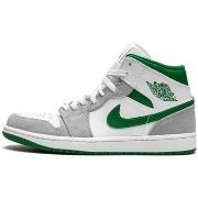 Baskets Nike Air Jordan 1 Mid Grey Green