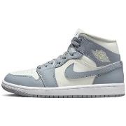 Baskets Nike Air Jordan 1 Mid Grey Sail