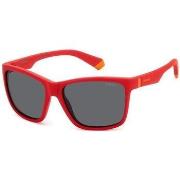 Lunettes de soleil Polaroid PLD 8057/S Lunettes de soleil, Rouge/Gris,...