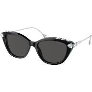 Lunettes de soleil Swarovski SK6010 Lunettes de soleil, Noir/Gris, 53 ...