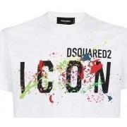 Sweat-shirt Dsquared T-Shirt Icon Homme blanc