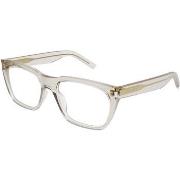 Lunettes de soleil Saint Laurent SL 598 OPT Cadres Optiques, Beige/Tra...