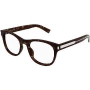 Lunettes de soleil Saint Laurent SL 663 Cadres Optiques, Havana/Transp...