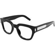 Lunettes de soleil Saint Laurent SL 661 Cadres Optiques, Noir/Transpar...