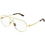 Lunettes de soleil Bottega Veneta BV1302O Cadres Optiques, Or/Transpar...