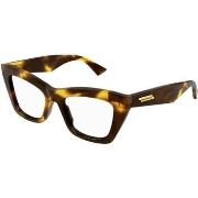 Lunettes de soleil Bottega Veneta BV1215O Cadres Optiques, Havana/Tran...