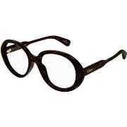 Lunettes de soleil Chloe CH0221O Cadres Optiques, Havana/Transparent, ...