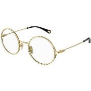 Lunettes de soleil Chloe CH0232O Cadres Optiques, Or/Transparent, 52 m...