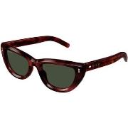 Lunettes de soleil Gucci GG1521S Lunettes de soleil, Havana/Vert, 51 m...