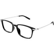 Lunettes de soleil Montblanc MB0315OA Cadres Optiques, Noir/Transparen...