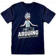 T-shirt Rick And Morty Not Arguing