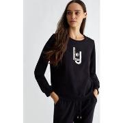 Sweat-shirt Liu Jo Sweat avec logo et strass