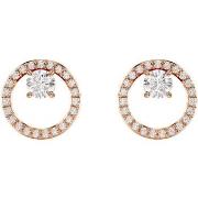 Boucles oreilles Swarovski Clous d'oreilles Constella rosés