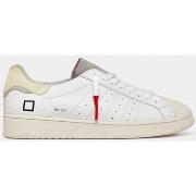 Baskets Date D.A.T.E. Base Calf White Yellow