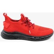 Chaussures Kebello Baskets Hommes Rouge H