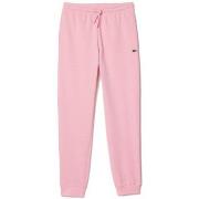 Pantalon Lacoste PANTALON DE SURVÊTEMENT ROSE FEMME EN MOLLETON