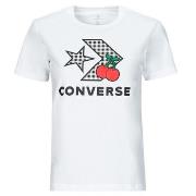 T-shirt Converse CHERRY STAR CHEVRON INFILL TEE WHITE