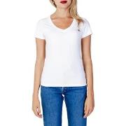 T-shirt Calvin Klein Jeans EMBROIDERY STRETCH V-NECK J20J213716