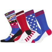 Chaussettes Freegun Lot de 4 Paires de Chaussettes de ville homme Fant...