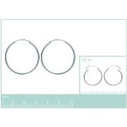 Boucles oreilles Brillaxis Créoles argent fil rond 1.5 35