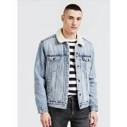 Manteau Levis Veste fourrée Sherpa Levi's® bleu clair en jean