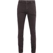 Pantalon Mac Jeans Pantalon Driver Marron Foncé