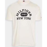 T-shirt Tommy Hilfiger T-Shirt logo blanc en coton bio