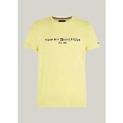 T-shirt Tommy Hilfiger T-Shirt jaune ajusté coton bio