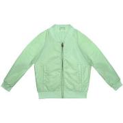 Manteau enfant Little Hedonist Veste verte avec broderie dans le dos e...