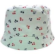 Chapeau enfant Bonpoint Bob blanc motif cerises (neuf) - 3/4 ans