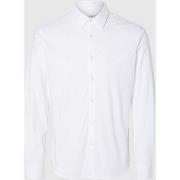 Chemise Selected 16094593 JERSEY SHIRT-BRIGHT WHITE