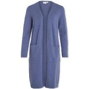 Manteau Vila Noos Ril Long Cardigan - Bijou Blue