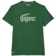 T-shirt Lacoste T-SHIRT TENNIS VERT EN PIQUÉ ULTRA DRY