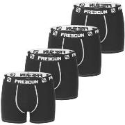 Boxers Freegun Lot de 4 Boxers homme microfibre