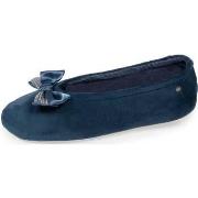 Chaussons Isotoner Chaussons ballerines Femme Bleu canard