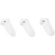 Chaussettes Lacoste LOT DE 3 PAIRES DE CHAUSSETTES BASSES BLANCHES