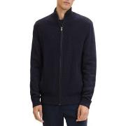 Pull Tom Tailor Veste zippée Knitted Navy Melange