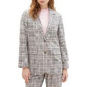 Blouson Tom Tailor Blazer Rose Grey Check