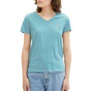 T-shirt Tom Tailor Tee Shirt RAYE Petrol