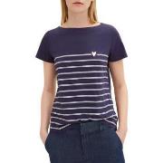 T-shirt Tom Tailor Tee Shirt STRIPED Navy