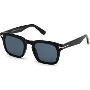 Lunettes de soleil Tom Ford FT0751 DAX Lunettes de soleil, Noir/Bleu, ...