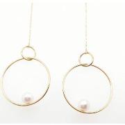 Boucles oreilles Brillaxis Boucles d'oreilles fil perle et cercle