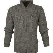 Sweat-shirt Barbour Sweater NewTyne Zip Vert Foncé