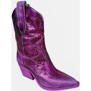 Bottines Semerdjian - Santiag E690E3 Crack Fuschia